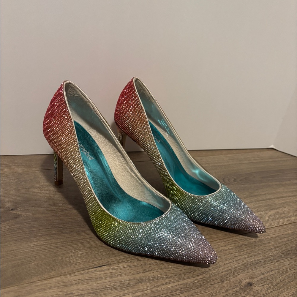 Jeffrey Campbell Rainbow Crystal Heels